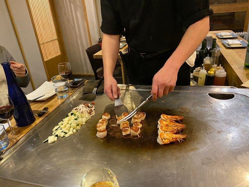 La plaque teppanyaki chez Hanafousa